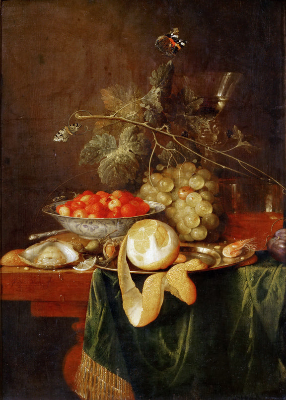 Jan Davidsz.de Heem(1606-1683)-Still Life - Oil Painting Haven Oil Painting Haven