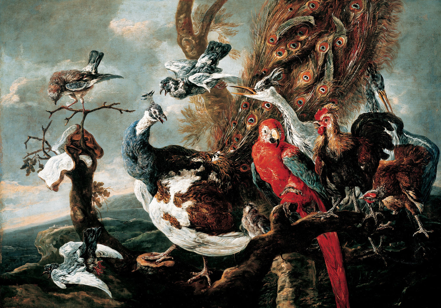 Jan Fyt - Concert of Birds, 1658 - Oil Painting Haven