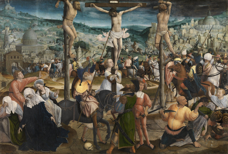 Jan Provoost - The crucifixion - Oil Painting Haven Oil Painting Haven