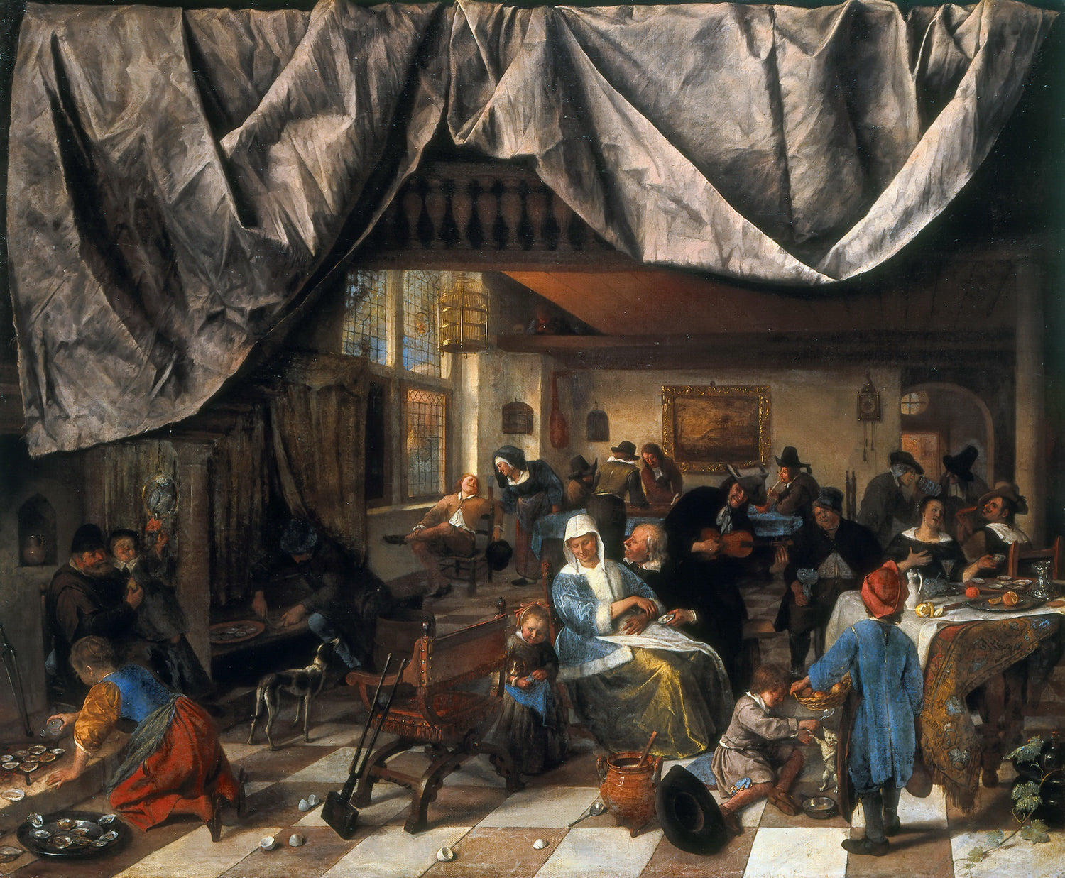 Jan Steen - The Life of Man - Oil Painting Haven