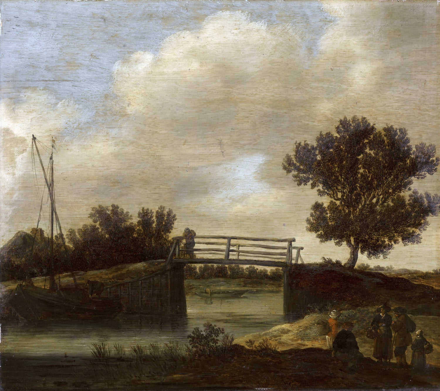 Jan van Goyen - Landscape with Bridge - Oil Painting Haven