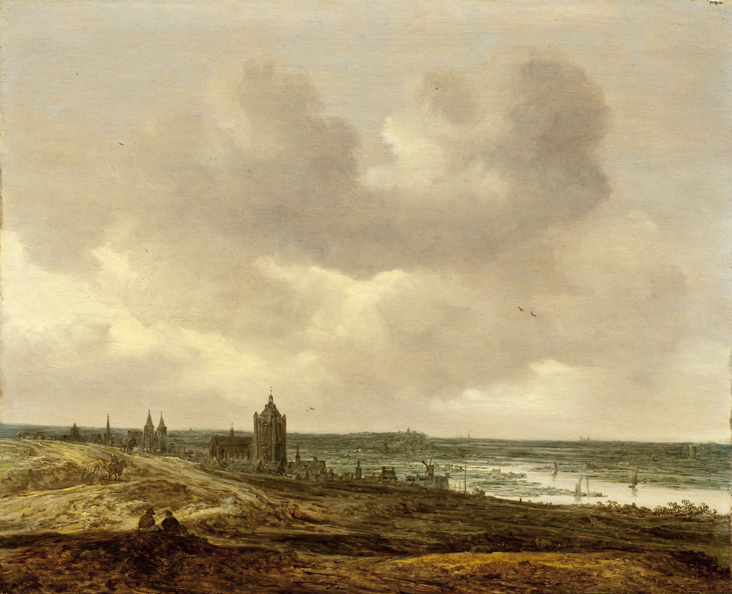 Jan van Goyen - View of Arnhem - Oil Painting Haven