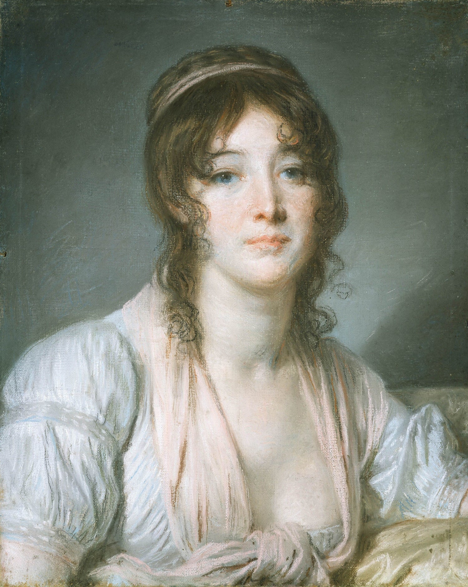 Jean-Baptiste Greuze - Madame Baptiste, c. 1790 - Oil Painting Haven