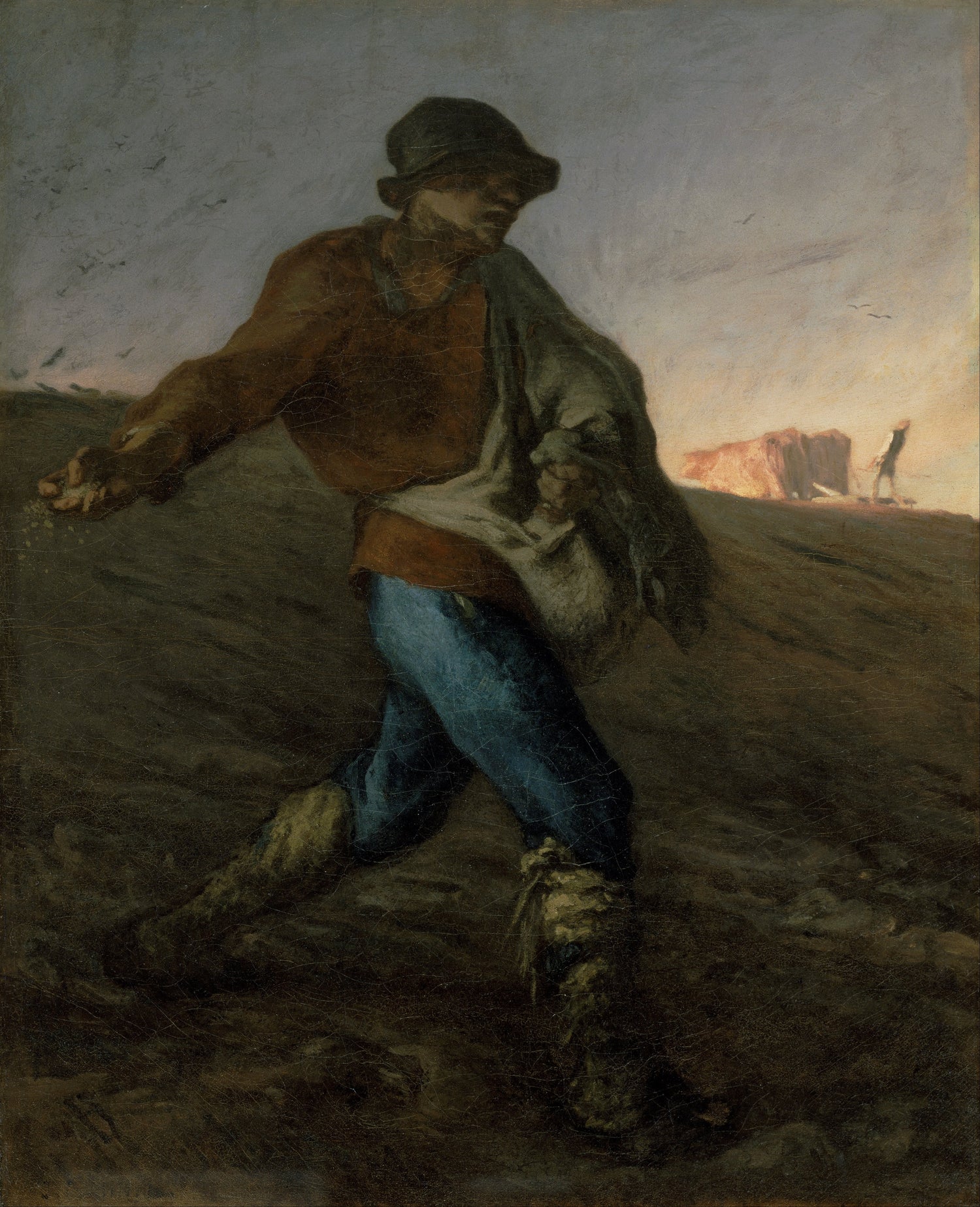 Jean-Francois_Millet_-_The_Sower。 - Oil Painting Haven