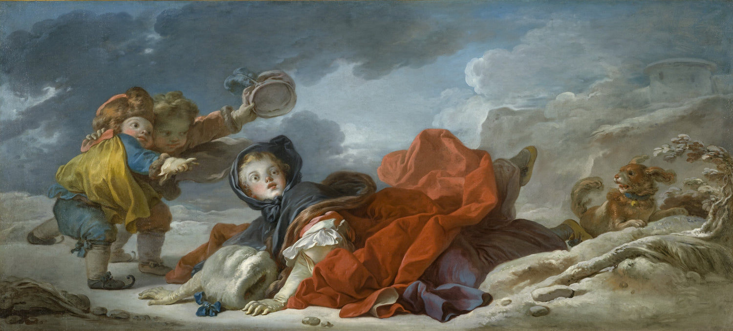 Jean-Honore Fragonard - Winter - Oil Painting Haven