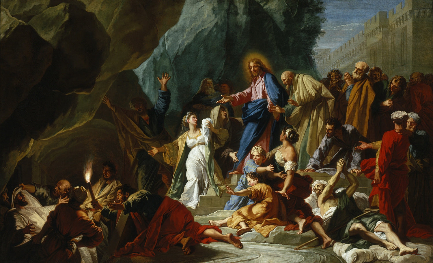 Jean Jouvenet - The Raising of Lazarus - Oil Painting Haven