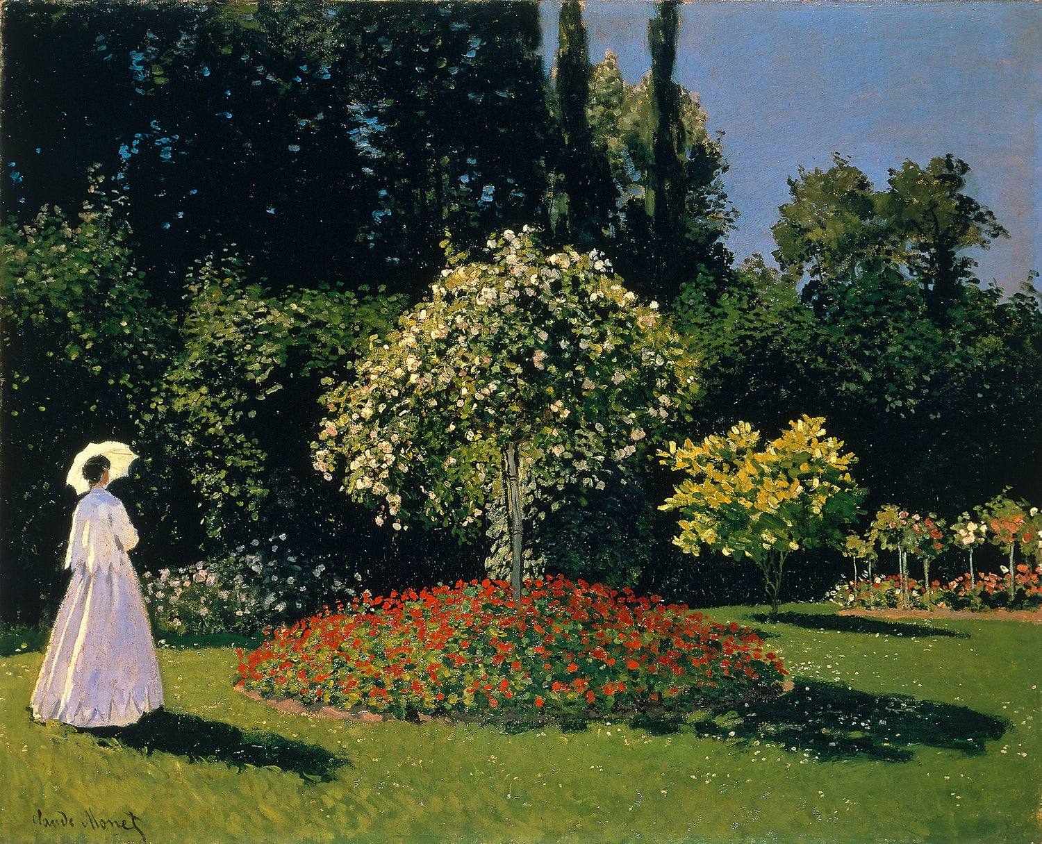 Jeanne-Marguerite Lecadre in the Garden, 1866 - Oil Painting Haven