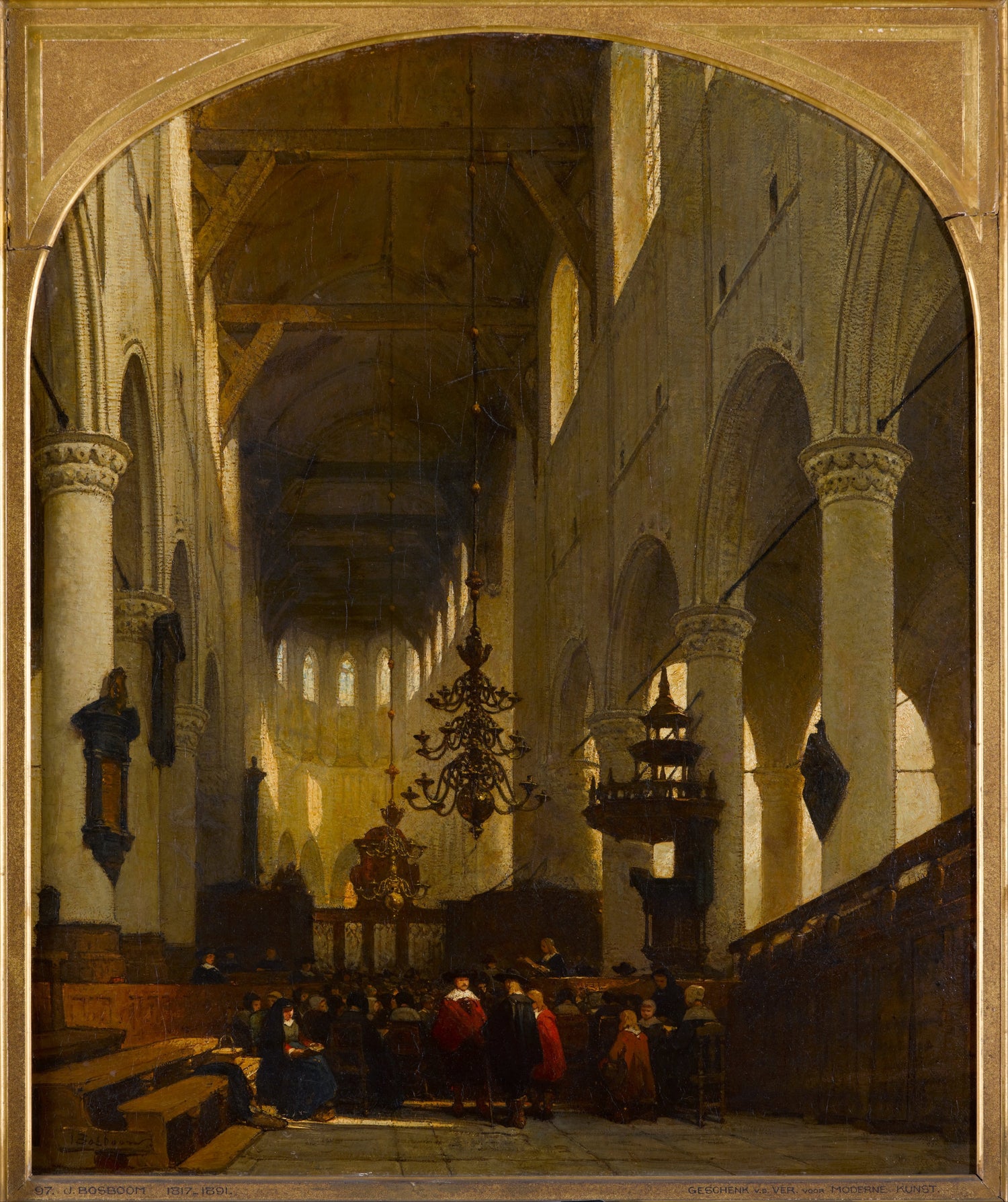 Johannes_Bosboom_-_The_Pieterskerk_in_Leiden - Oil Painting Haven