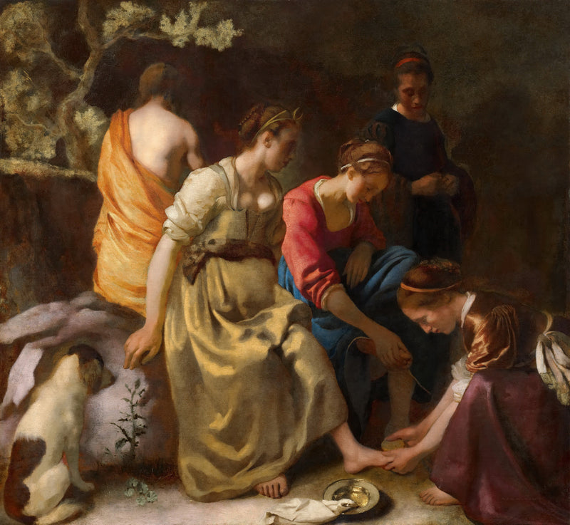 Johannes Vermeer - Diana and her Nymphs - Oil Painting Haven Oil Painting Haven