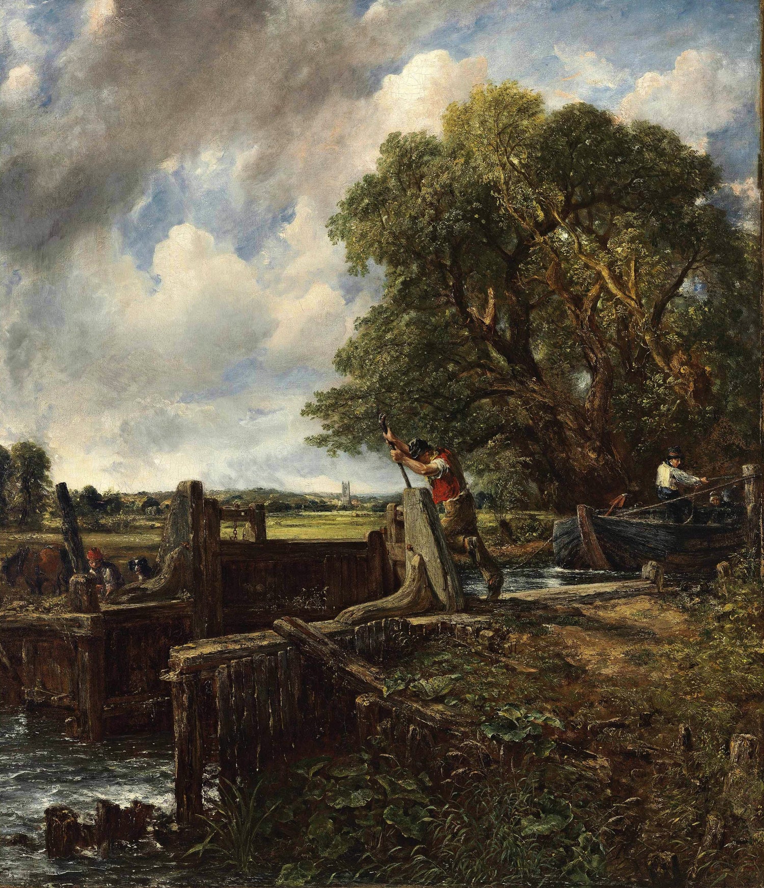 John_Constable_A_Boat_Passing_a_Lock - Oil Painting Haven