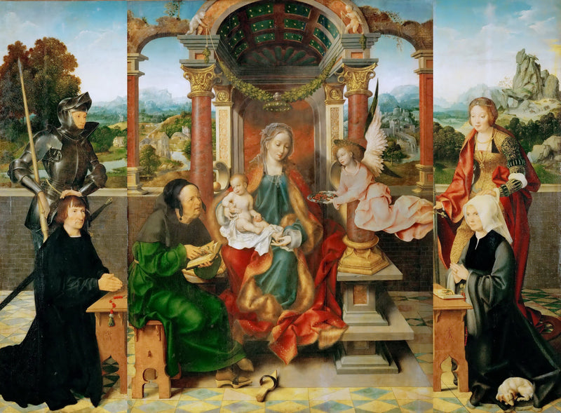 Joos van Cleve -- Altar.jpeg - Oil Painting Haven Oil Painting Haven