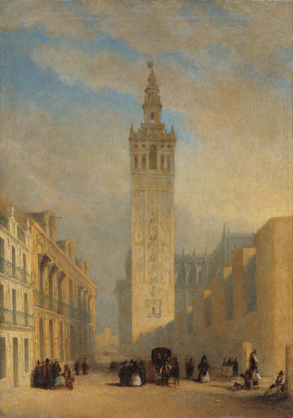 José_Domínguez_Bécquer_The_Giralda - Oil Painting Haven Oil Painting Haven