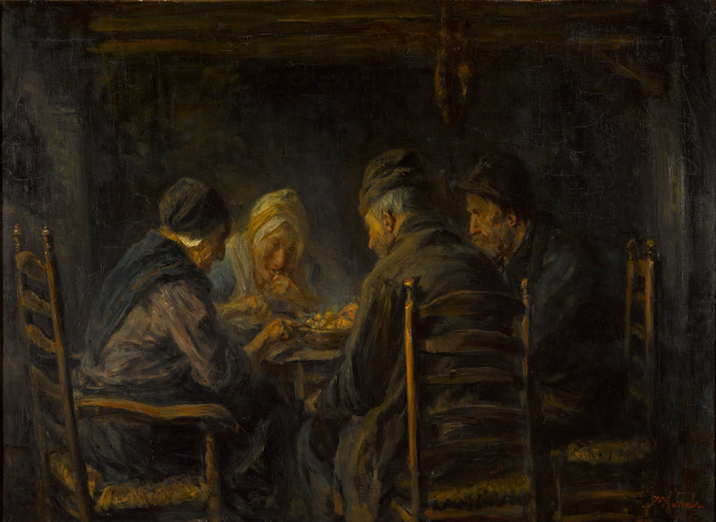 Jozef_Israëls_-_Potato_eaters - Oil Painting Haven Oil Painting Haven