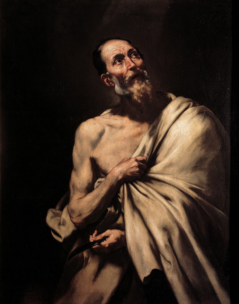 Jusepe de Ribera - St Bartholomew, 1632 - Oil Painting Haven Oil Painting Haven