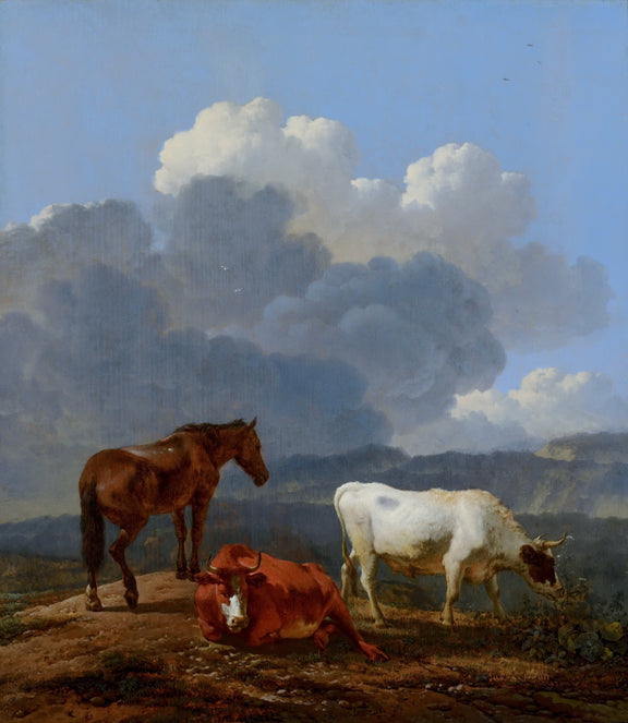 Karel Dujardin - Italianate Landscape with Cattle - Oil Painting Haven Oil Painting Haven