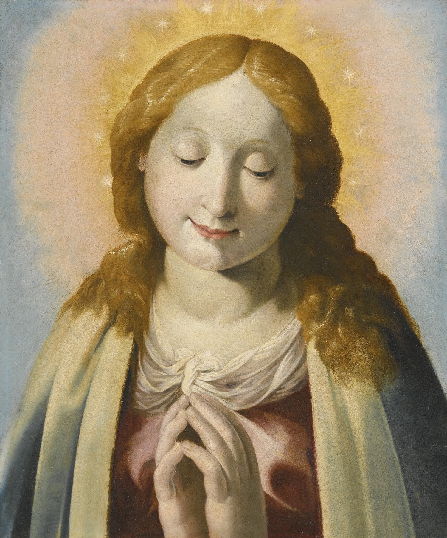 LOMBARD CIRCA-THE VIRGIN AT PRAYER - Oil Painting Haven