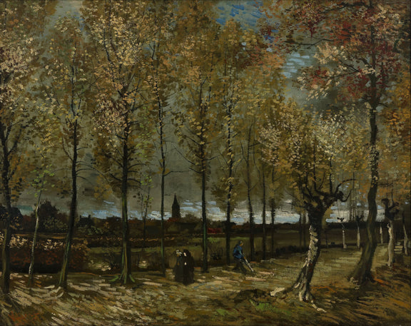 Lane with Poplars, 1885 - Oil Painting Haven Oil Painting Haven