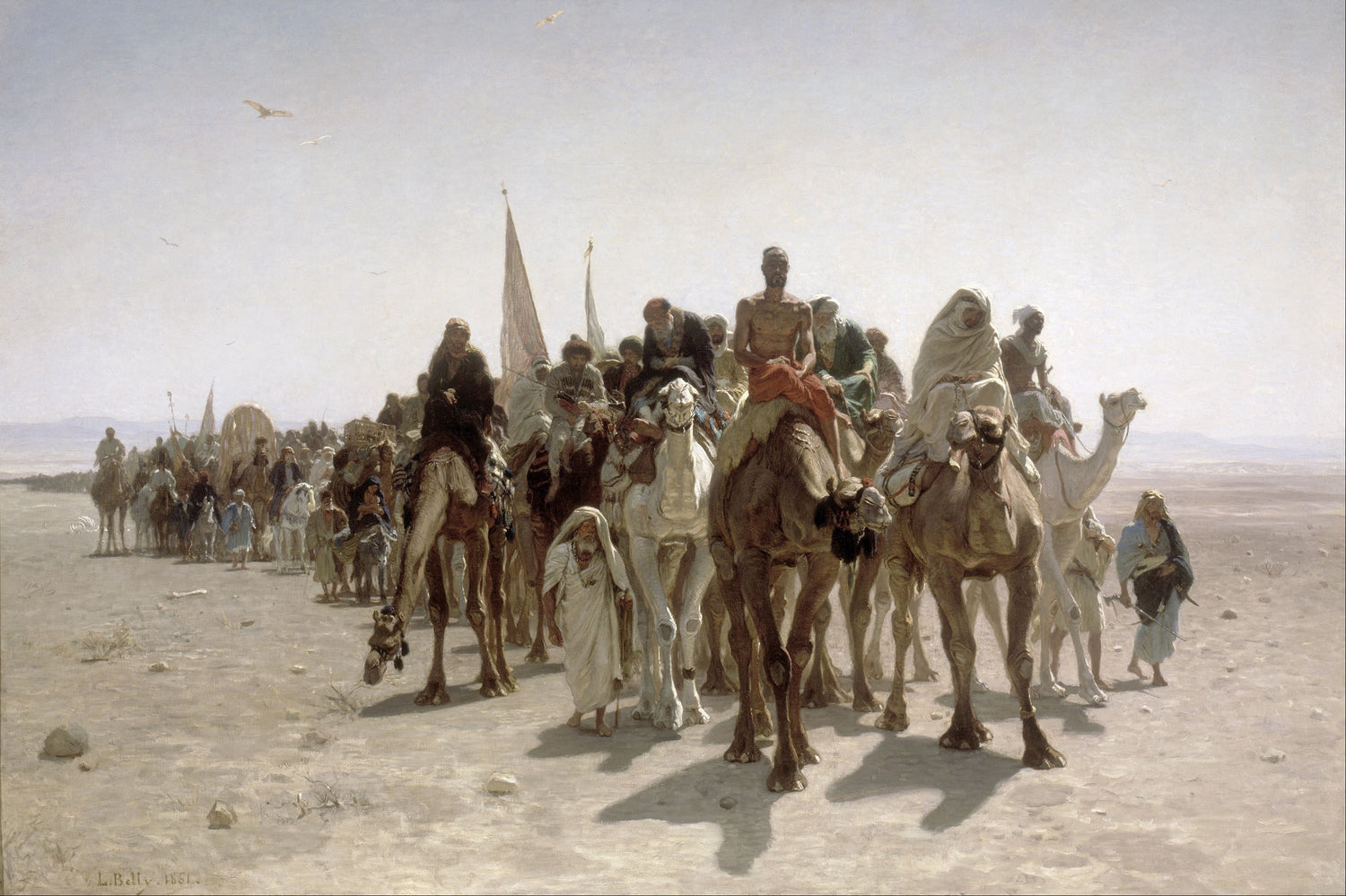 Léon_Belly_-_Pilgrims_going_to_Mecca - Oil Painting Haven