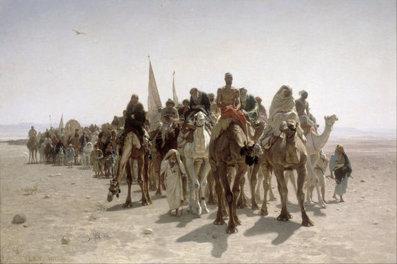 Léon_Belly_-_Pilgrims_going_to_Mecca - Oil Painting Haven Oil Painting Haven