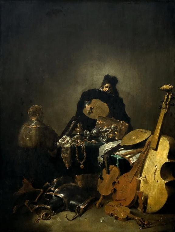 Leonaert Bramer -- Vanitas.jpeg - Oil Painting Haven Oil Painting Haven