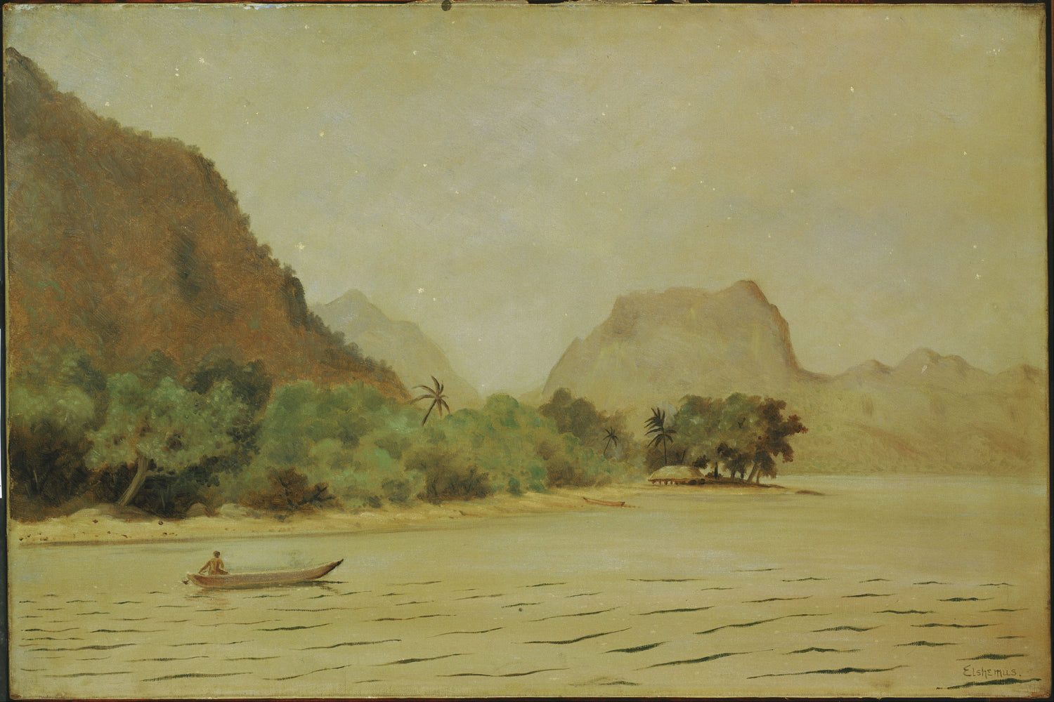 Louis Eilshemius (1864–1942)-Twilight in Samoa - Oil Painting Haven