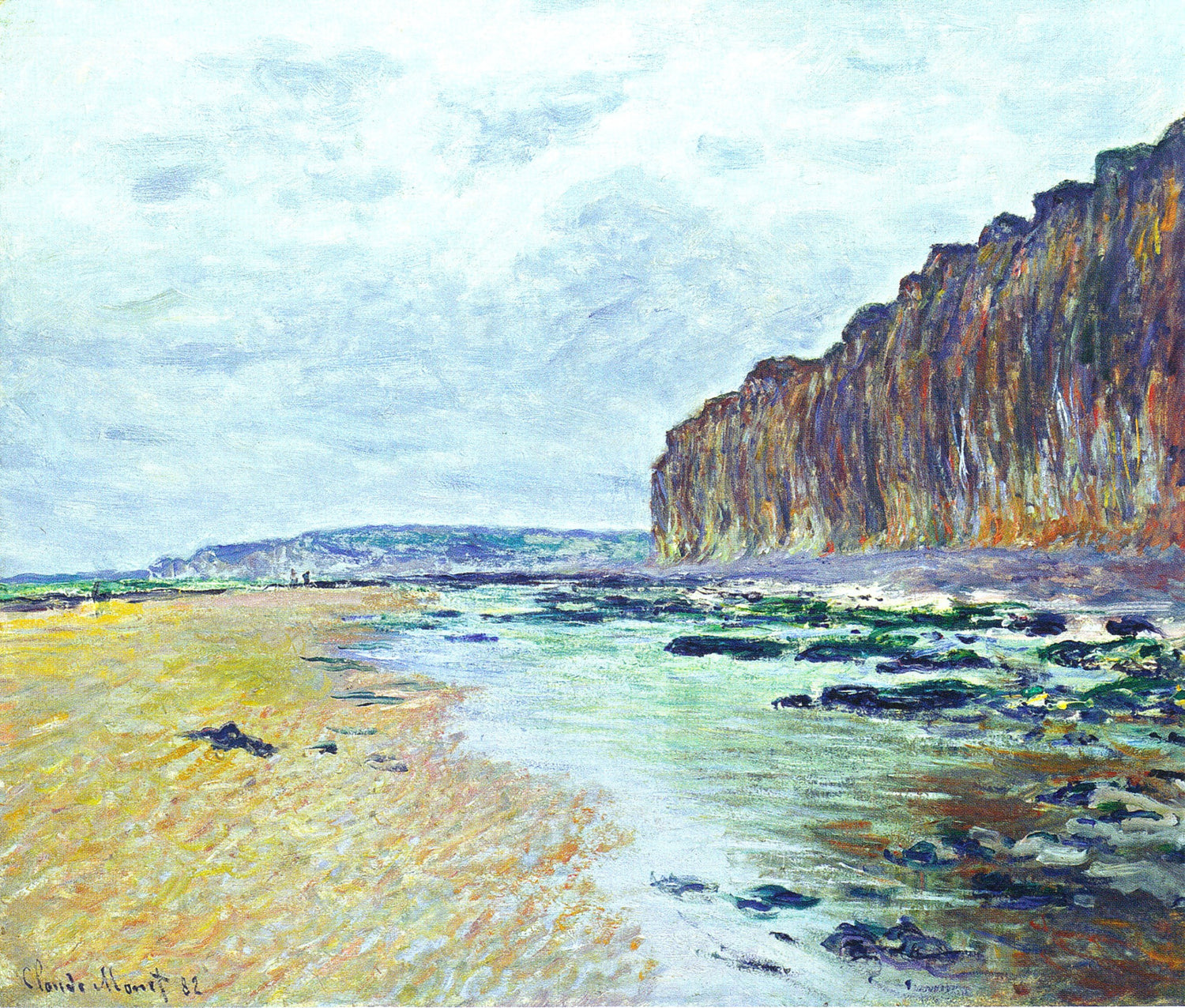 Low Tide at Varengeville 02, 1882 - Oil Painting Haven