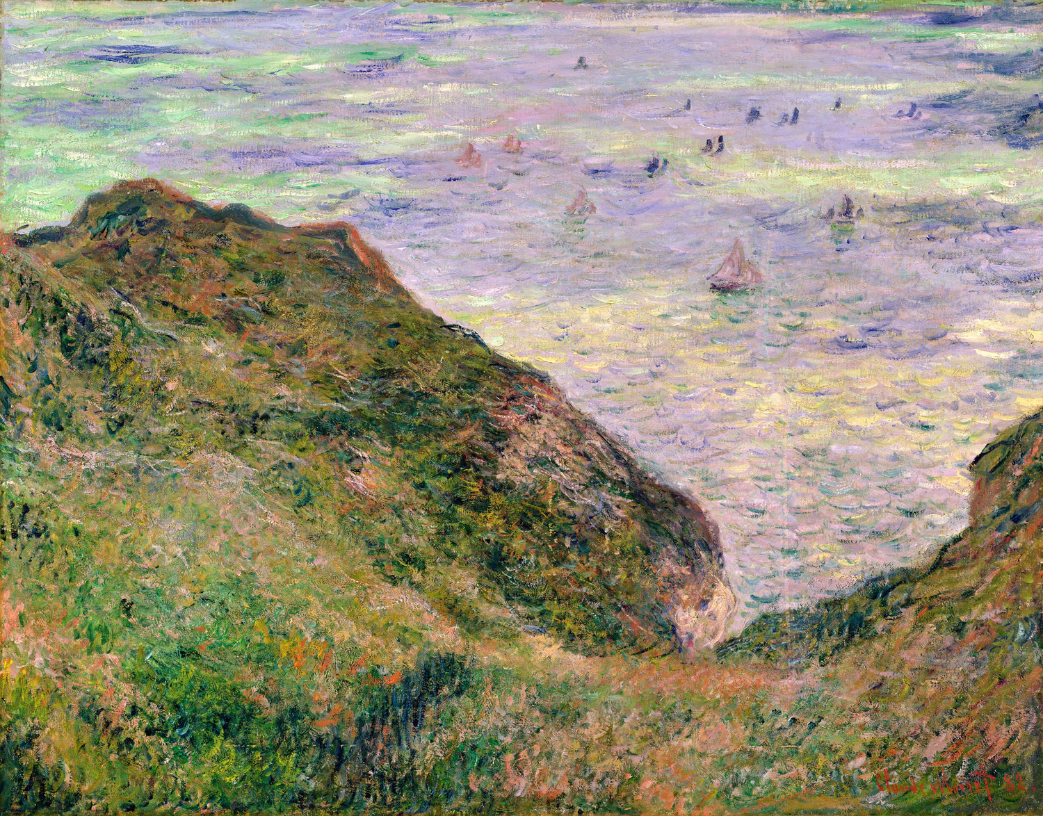 Low Tide at Varengeville, 1882 - Oil Painting Haven