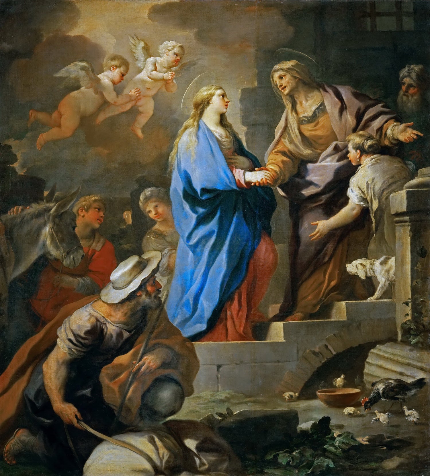 Luca Giordano -- The Visitation.jpeg - Oil Painting Haven