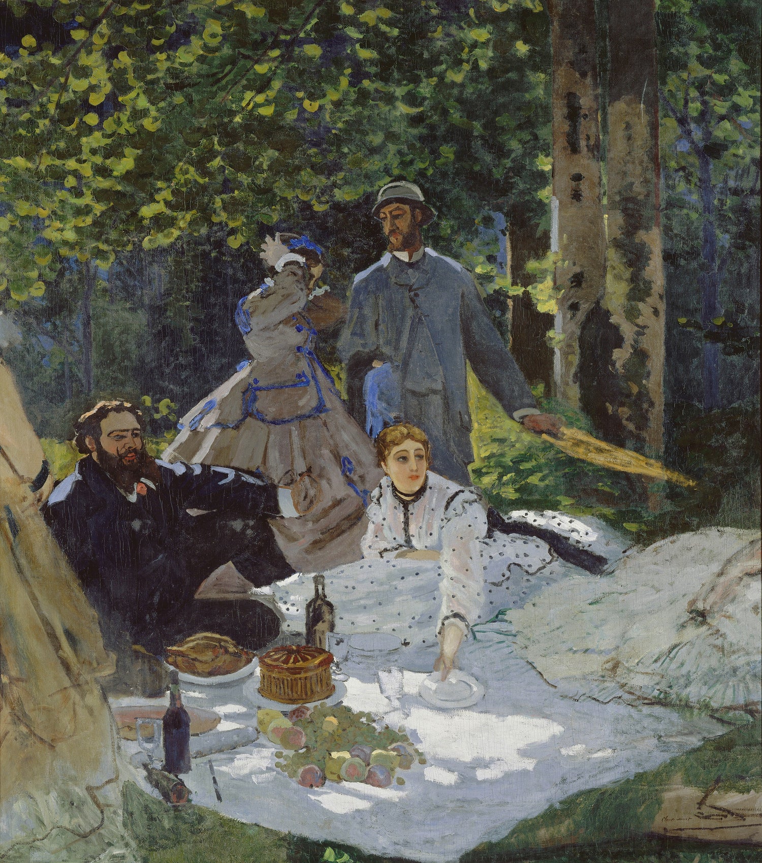 Luncheon on the Grass, Central panel, 1865 - Oil Painting Haven