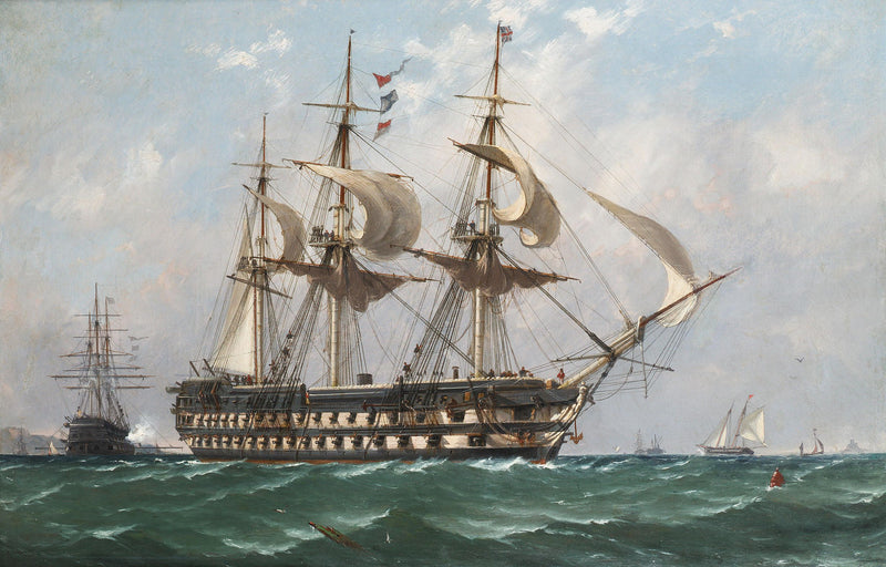 Majestic Warship - Oil Painting Haven Oil Painting Haven