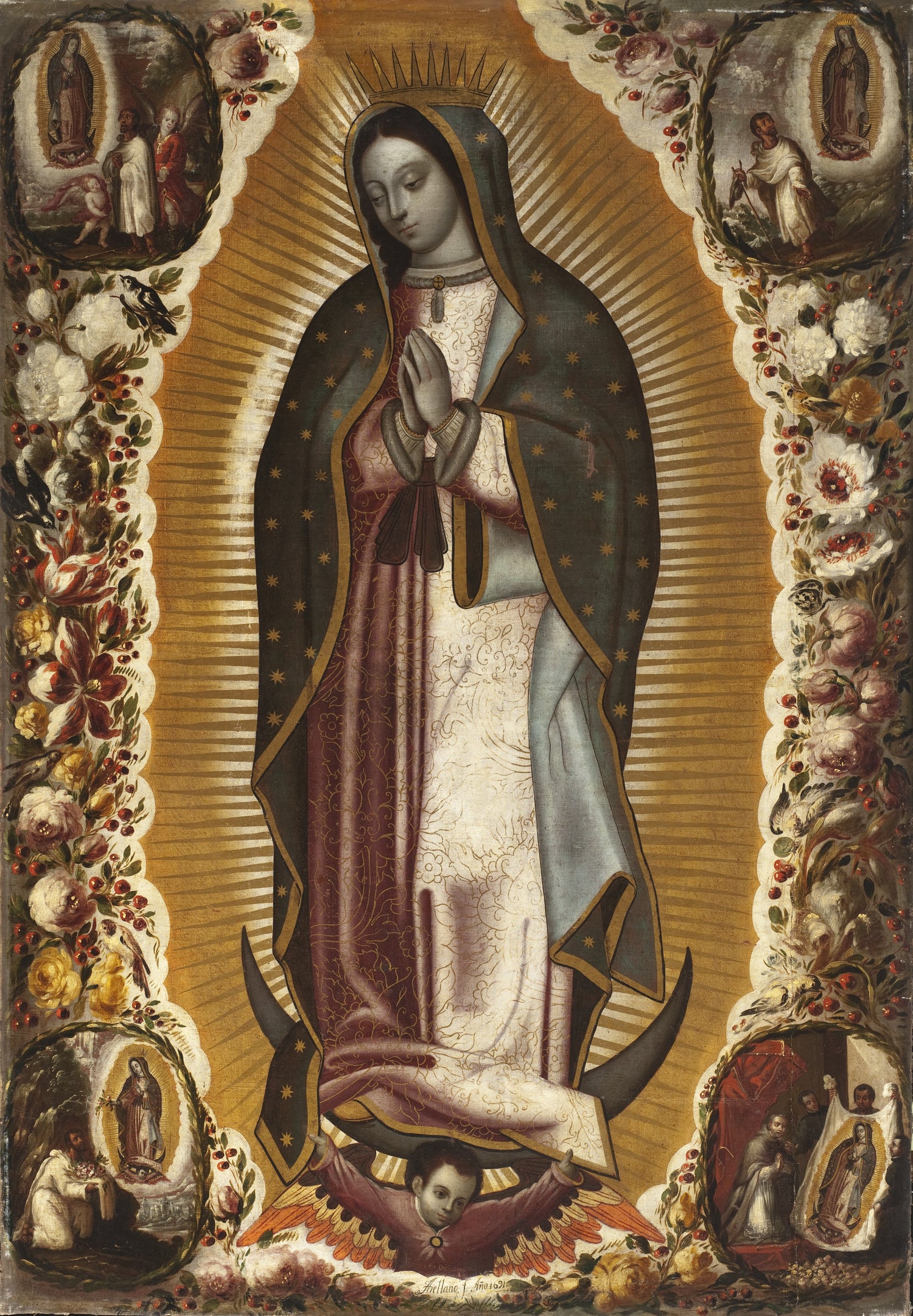 Manuel de Arellano - Virgin of Guadalupe - Oil Painting Haven