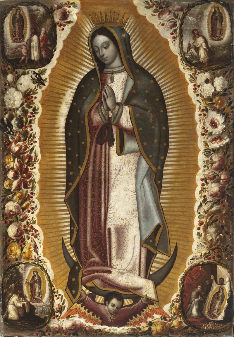 Manuel de Arellano - Virgin of Guadalupe - Oil Painting Haven Oil Painting Haven