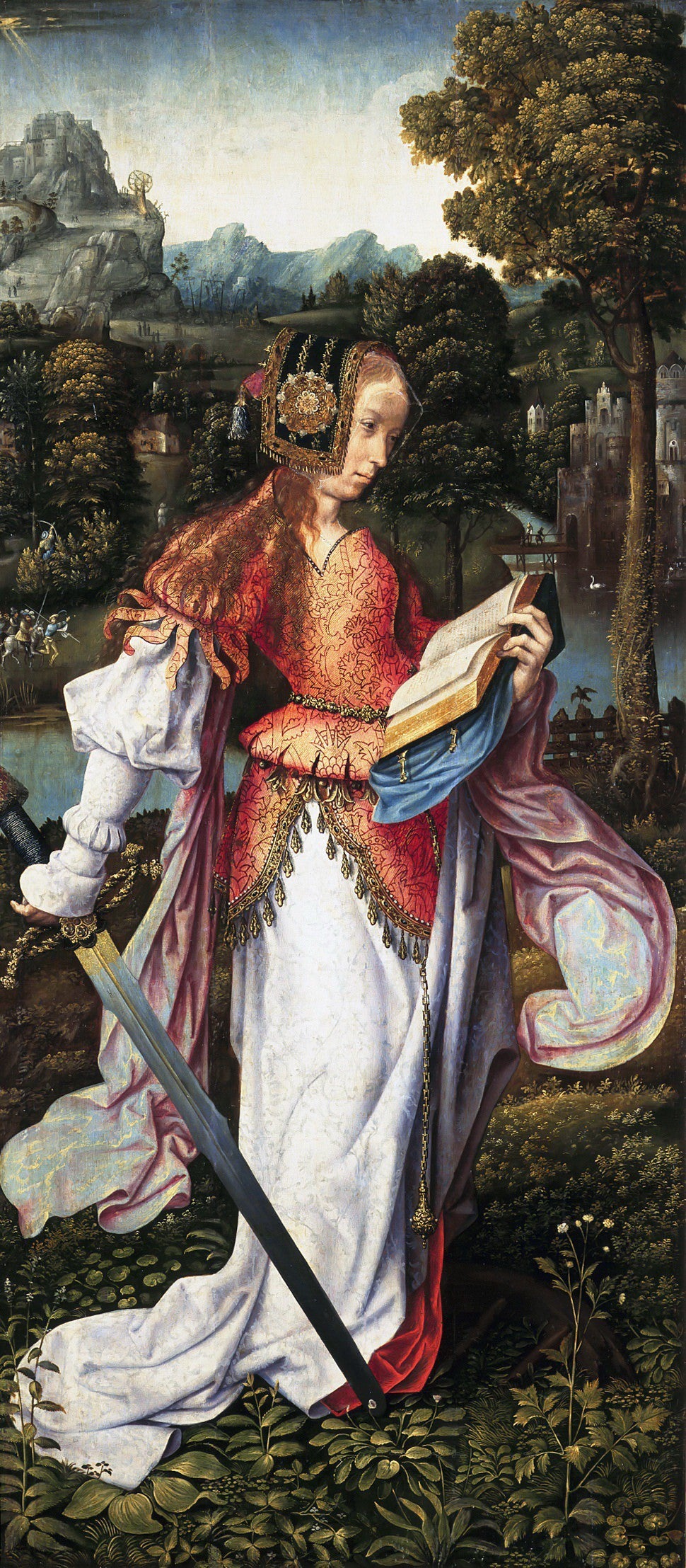 Master of Frankfurt - St Catherine - Oil Painting Haven