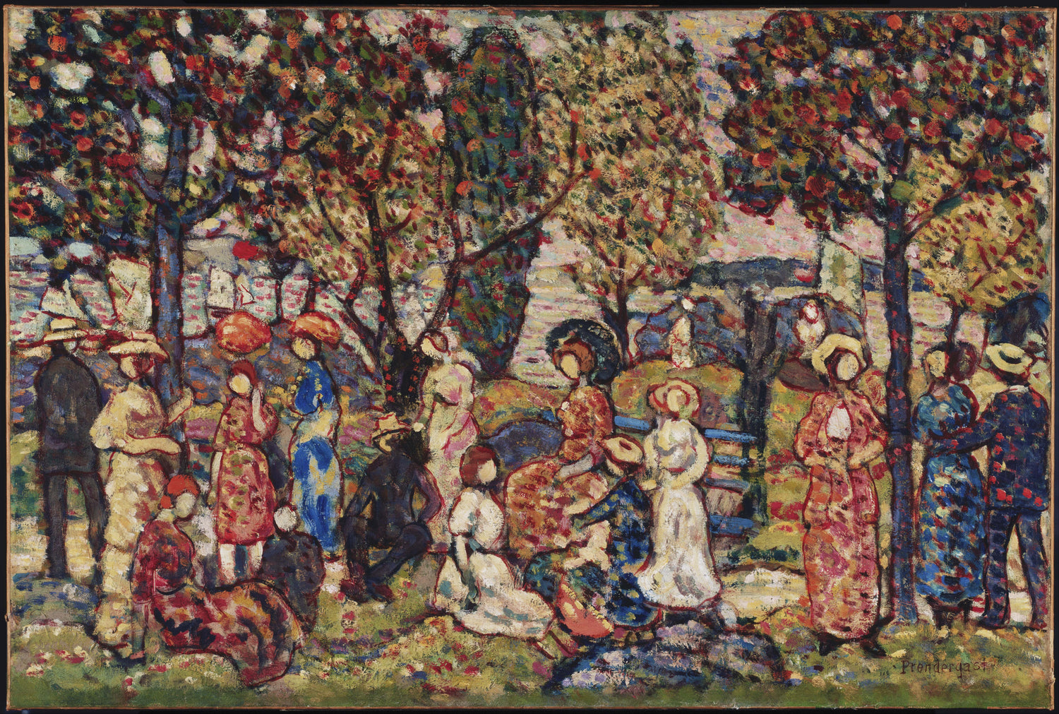 Maurice Prendergast (1861–1924)-Autumn - Oil Painting Haven