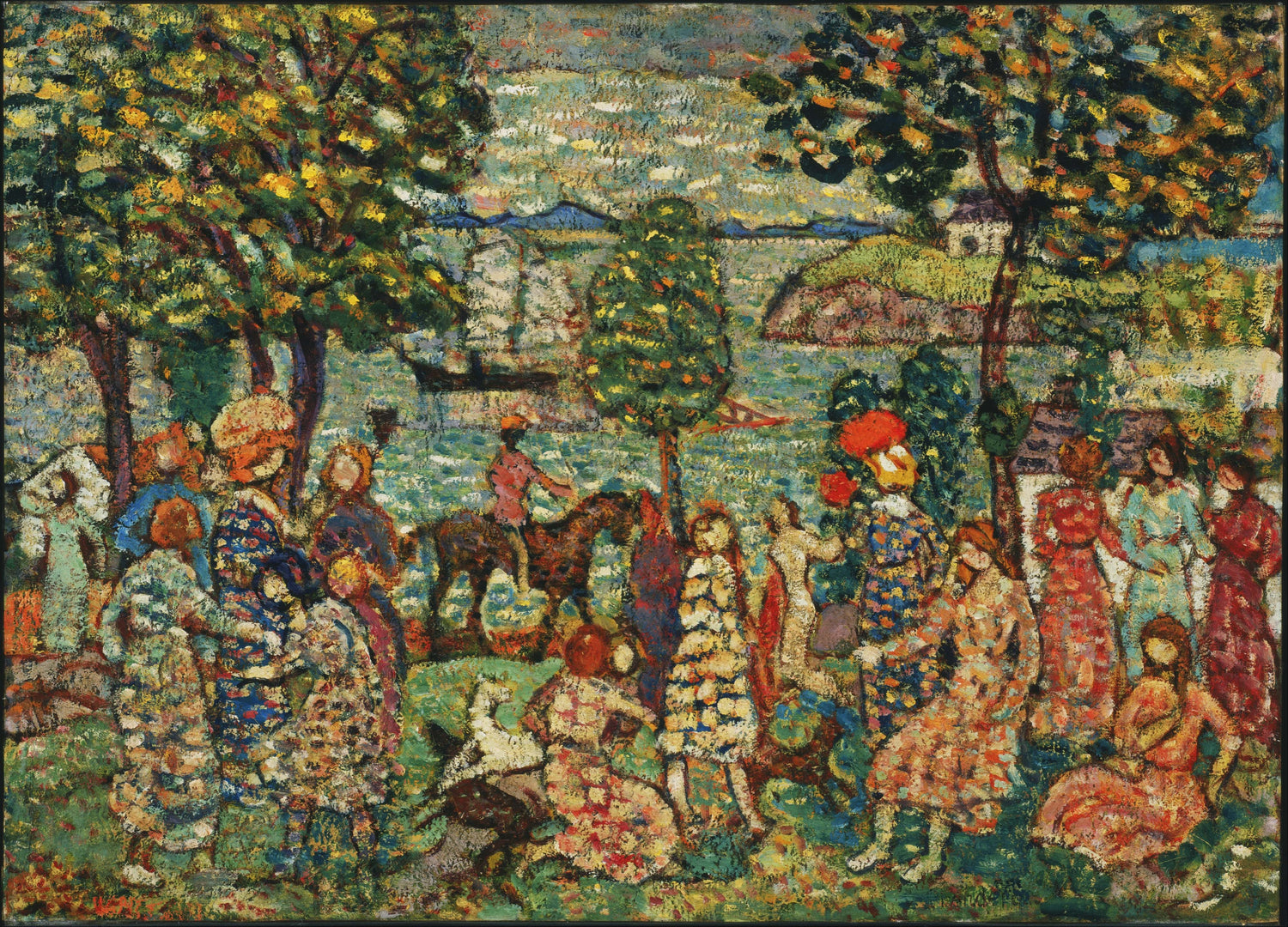 Maurice Prendergast (1861–1924)-Fantasy - Oil Painting Haven