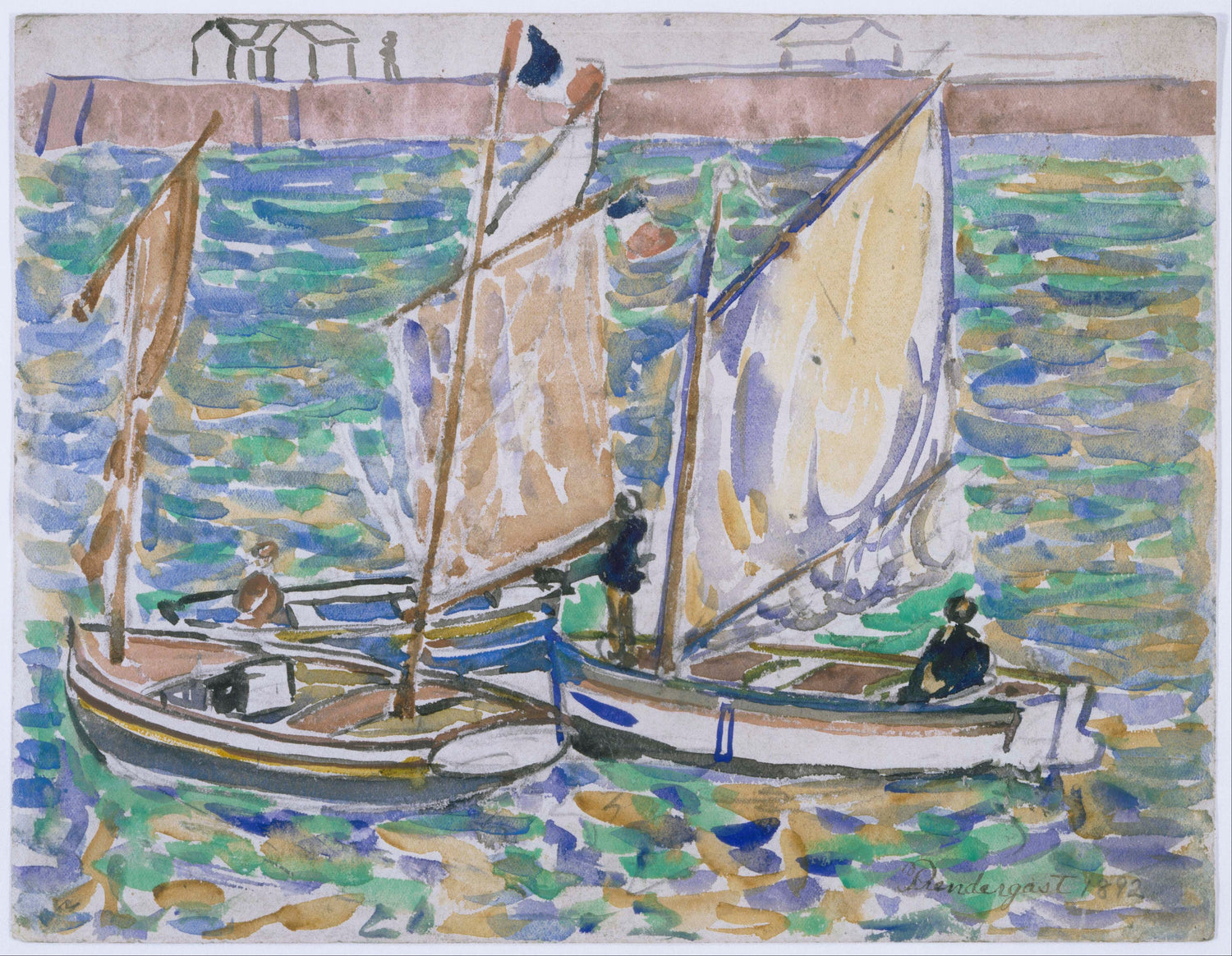 Maurice Prendergast (1861–1924)-St. Malo - Oil Painting Haven