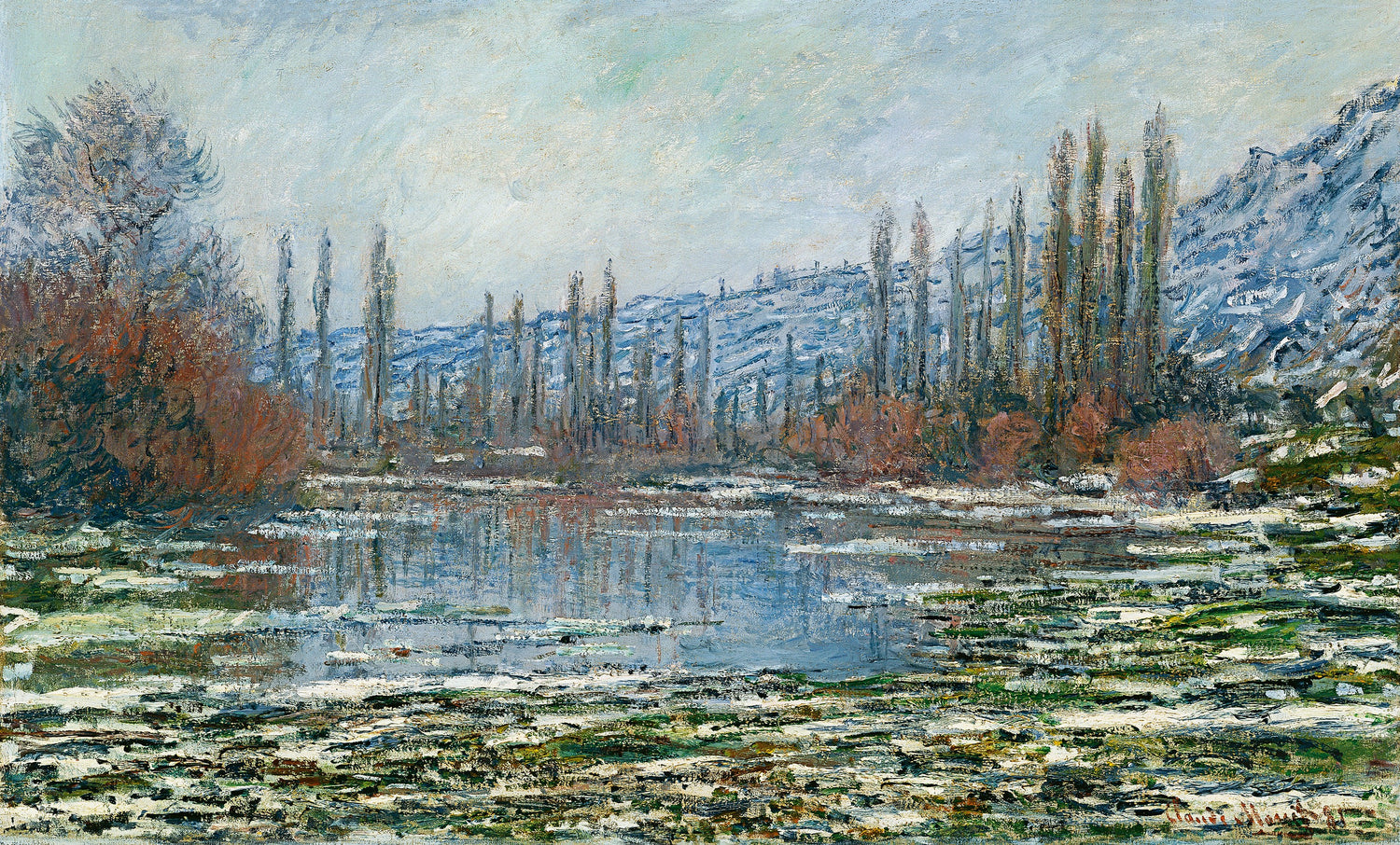 Melting of Floes at Vétheuil, 1881 - Oil Painting Haven