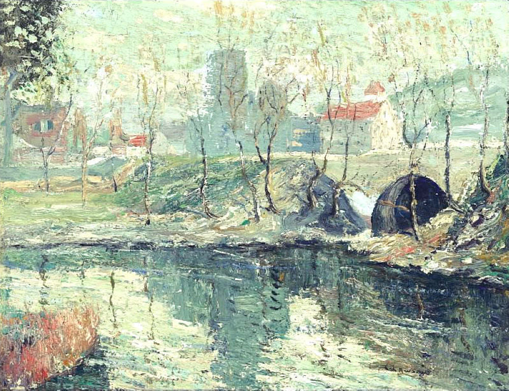 Misty Day in March, 1914 - Oil Painting Haven