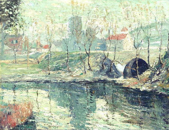 Misty Day in March, 1914 - Oil Painting Haven Oil Painting Haven