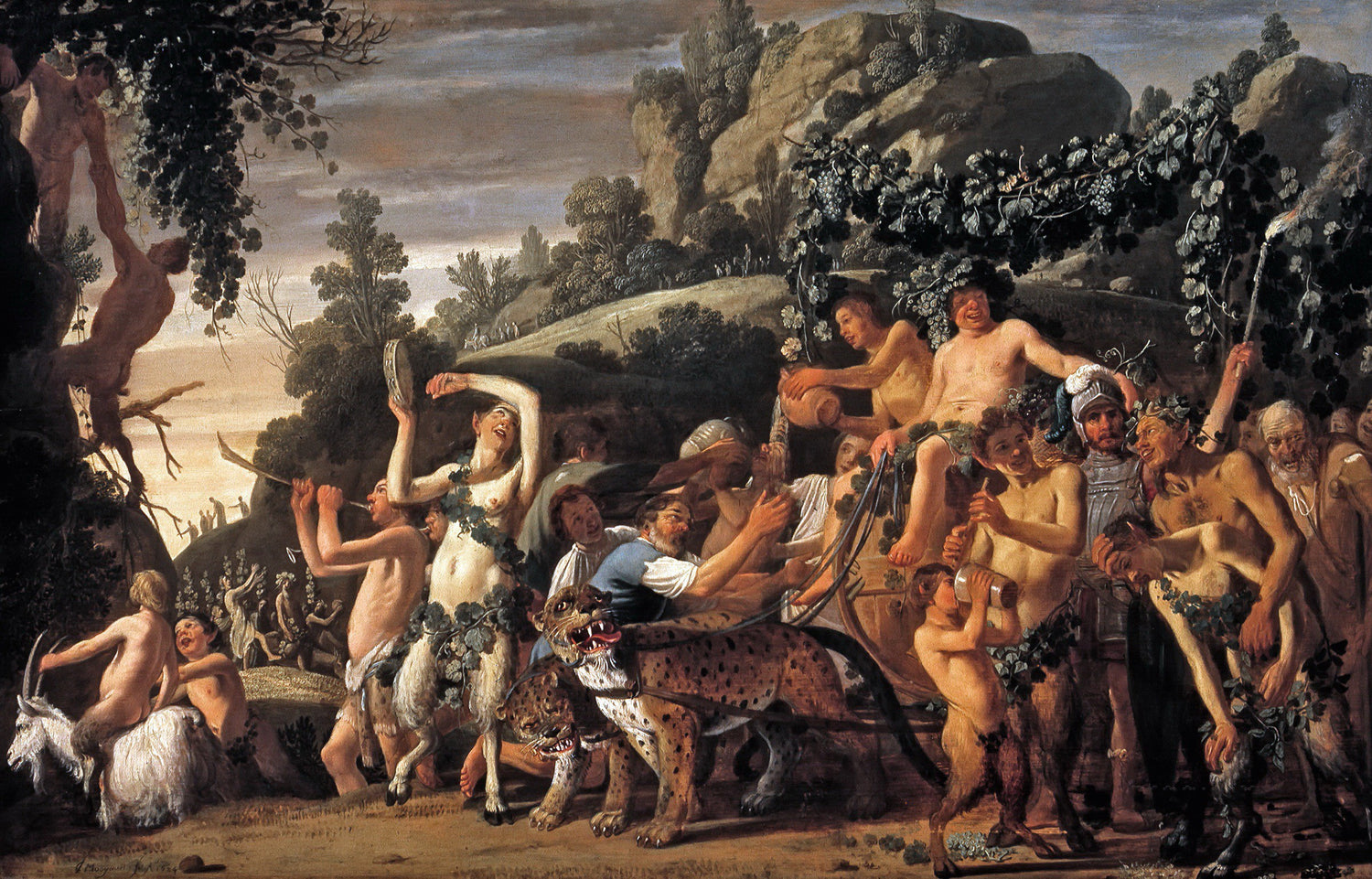 Nicolaes Moeyaert - The Triumph of Bacchus - Oil Painting Haven