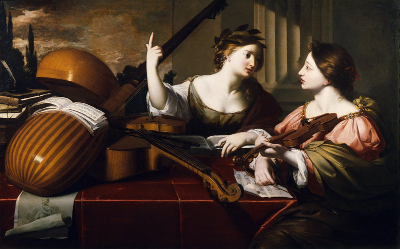 Nicolas Regnier - Divine Inspiration of Music - Oil Painting Haven Oil Painting Haven