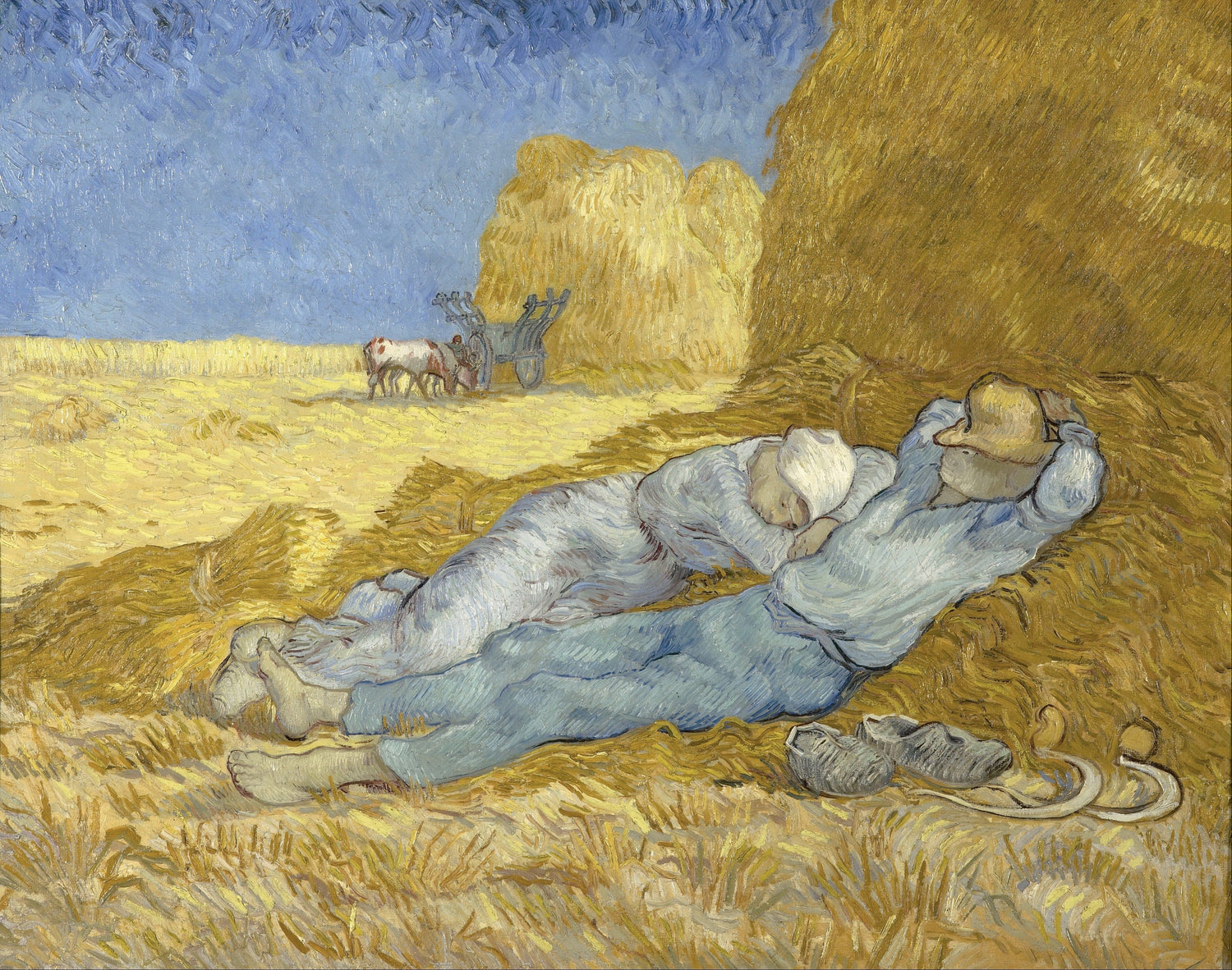 Noon Rest from (after Millet) - Oil Painting Haven