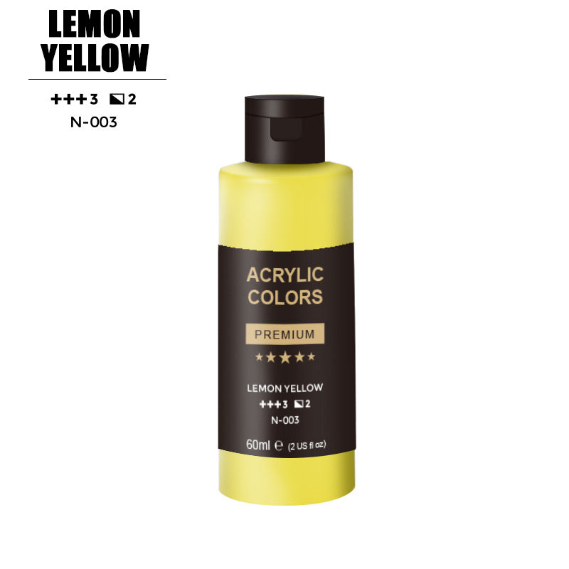 Acrylic Paint - Lemon Yellow - 60ml(2 US fl oz) - Oil Painting Haven