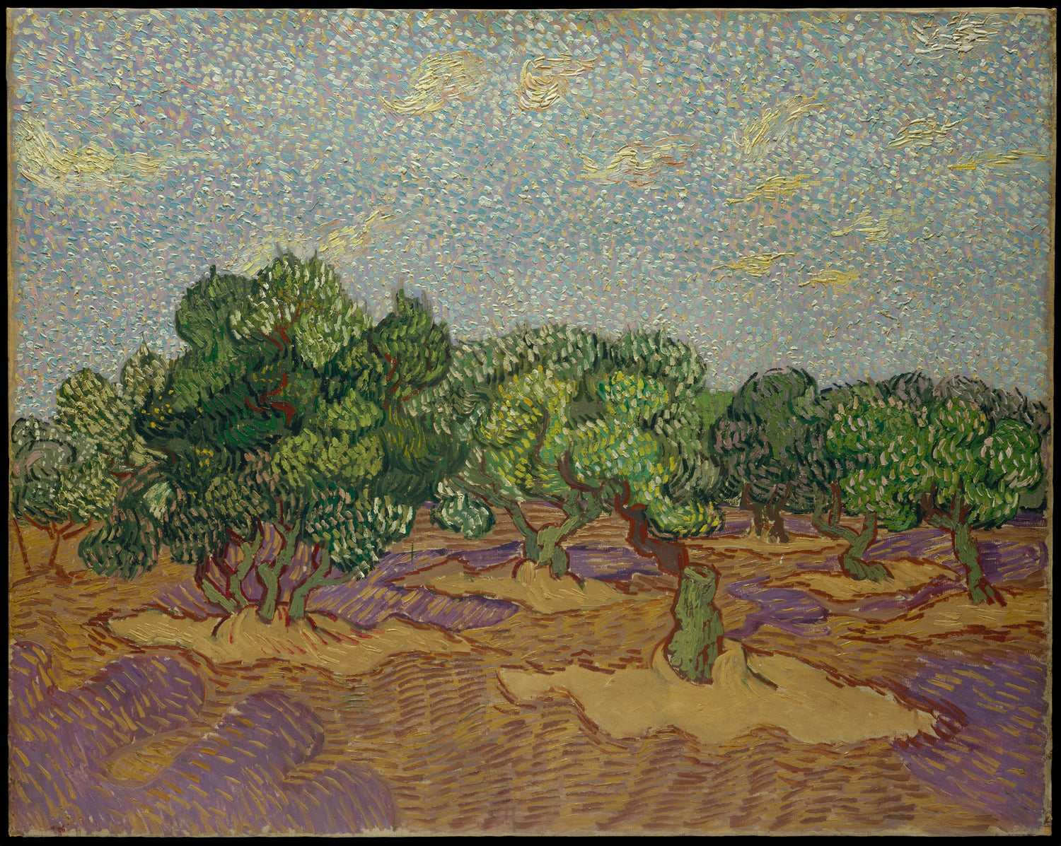 Olive Trees1889 - Oil Painting Haven