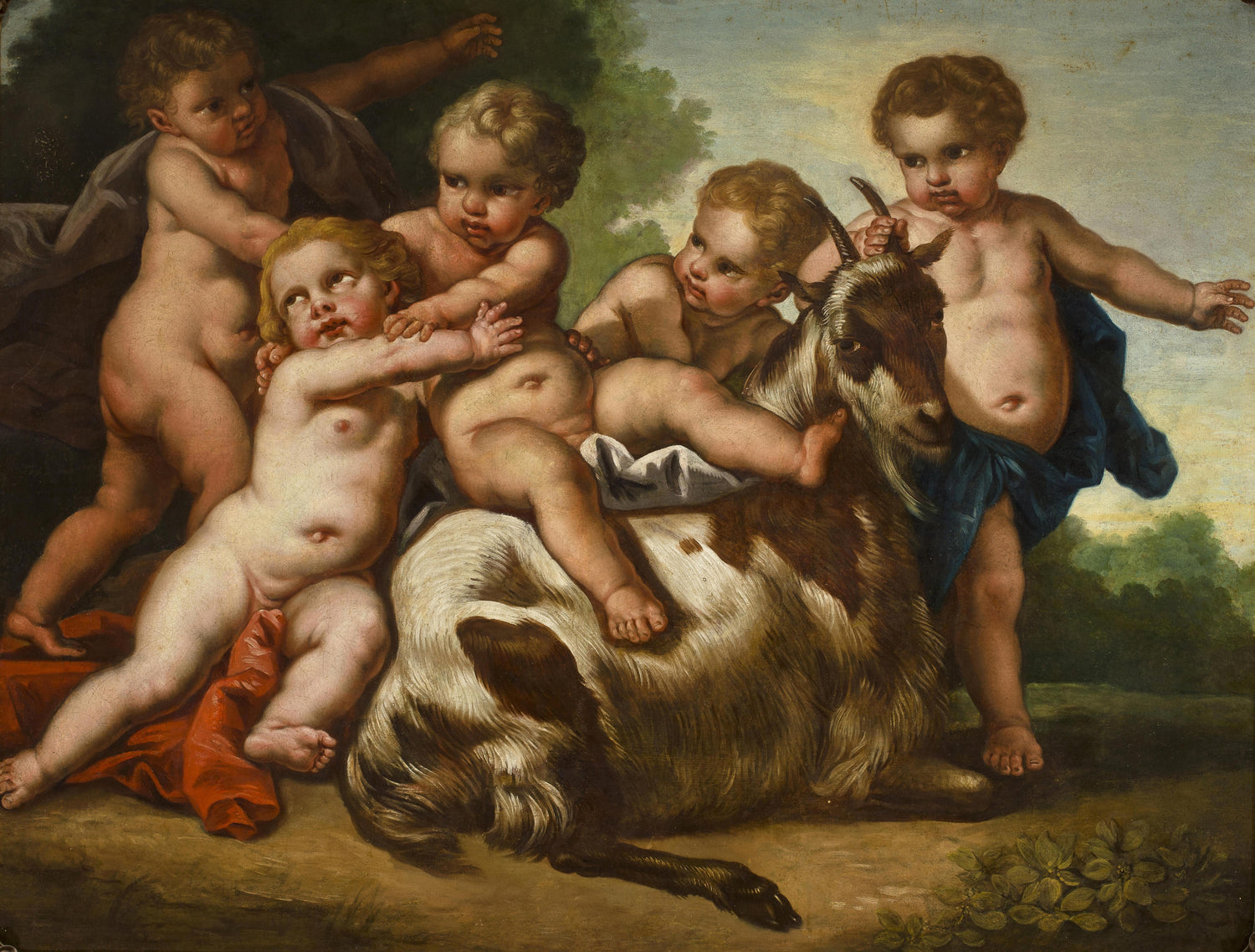 Opal Adams-Putti at play2 - Oil Painting Haven