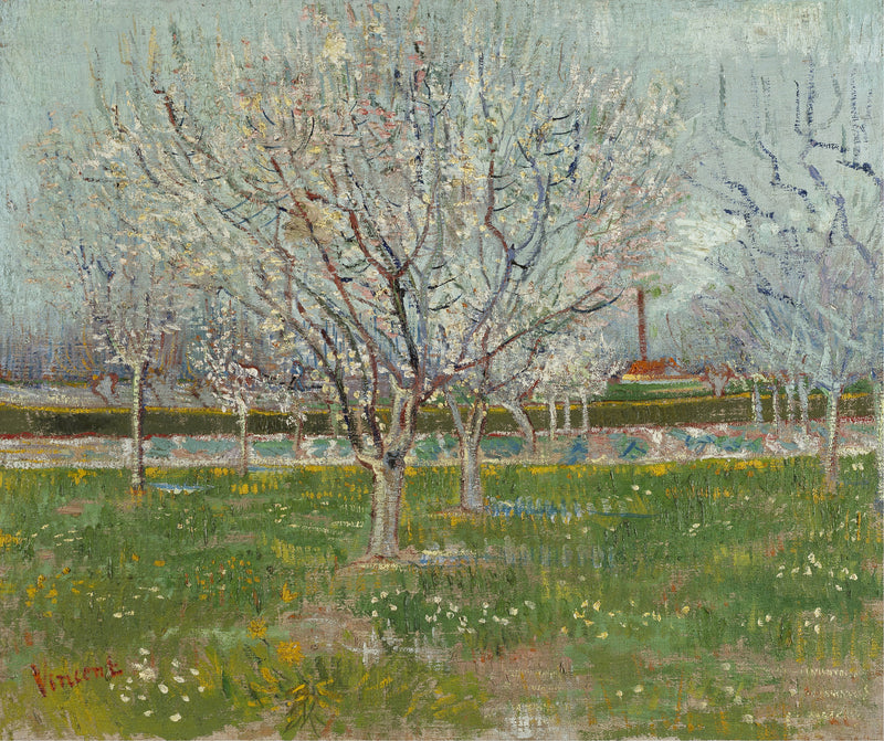 Orchard in Blossom (Plum Trees) 1888 - Oil Painting Haven Oil Painting Haven