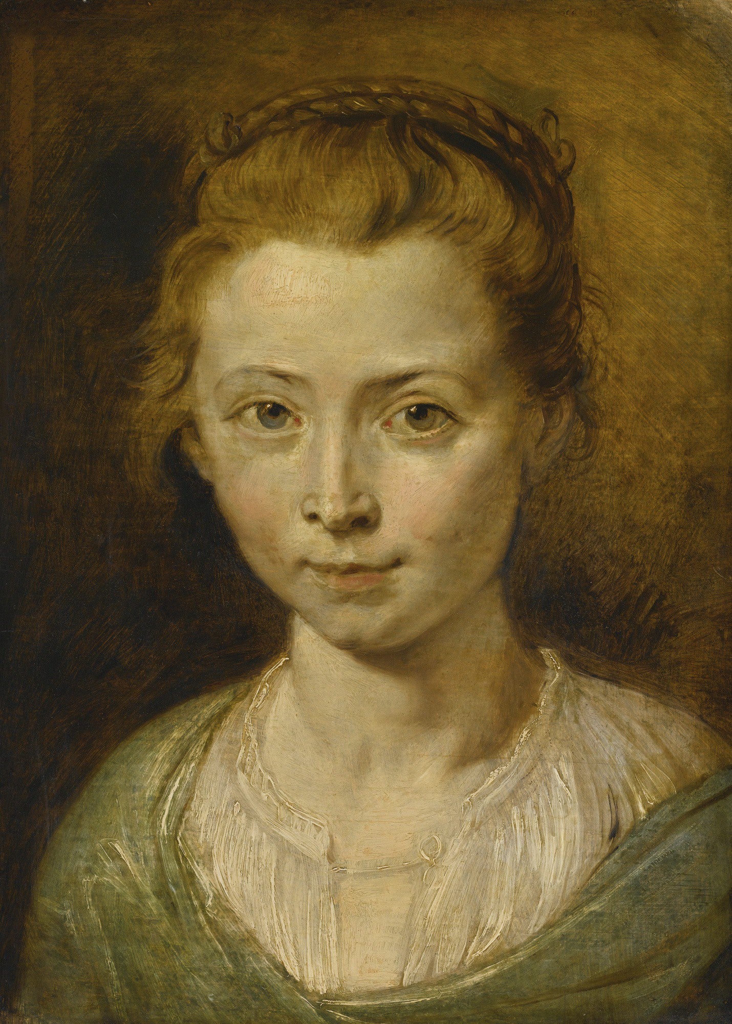 PETER PAUL RUBENS-PORTRAIT OF A YOUNG GIRL - Oil Painting Haven