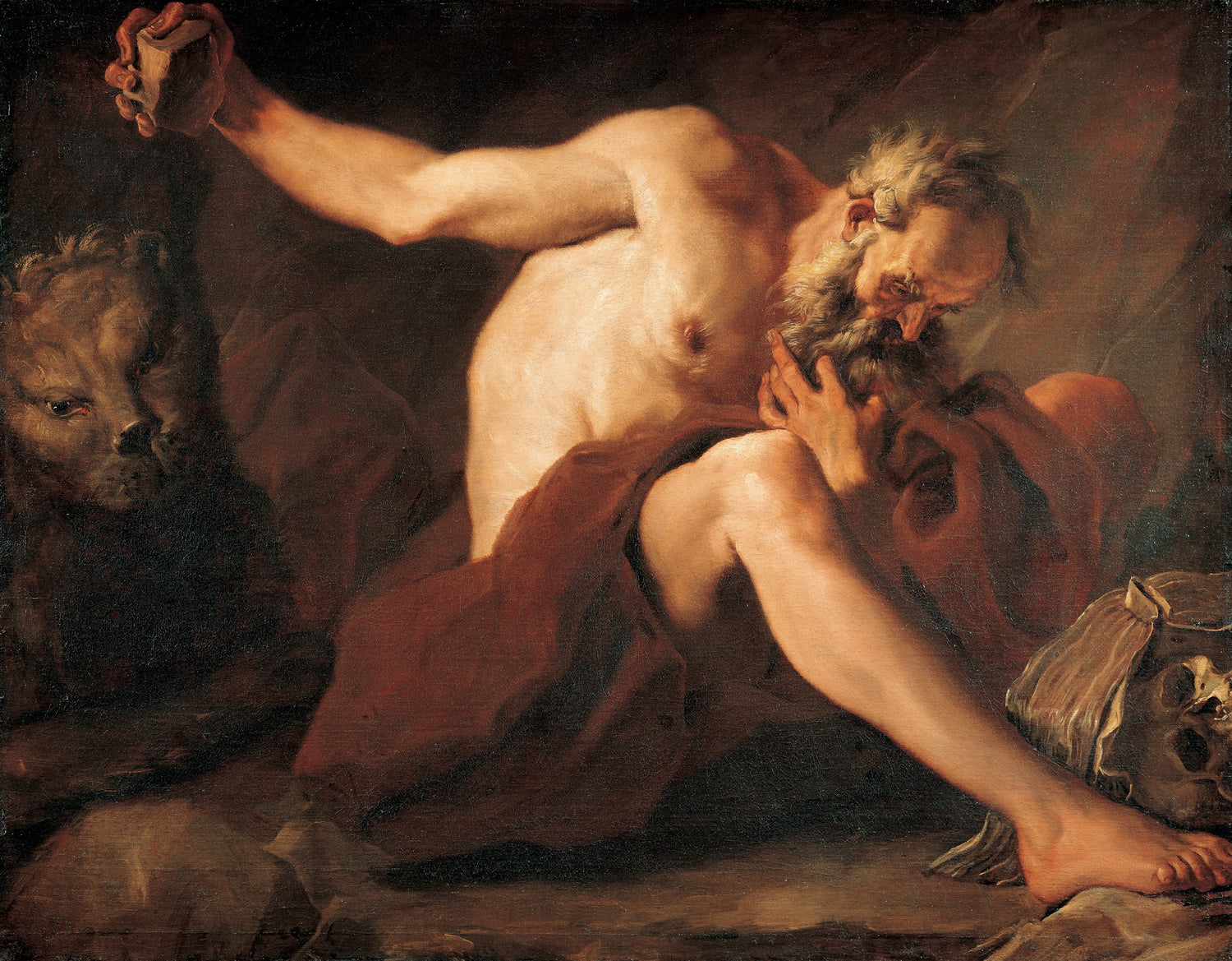 Paolo Pagani - Saint Jerome, 1685-90 - Oil Painting Haven