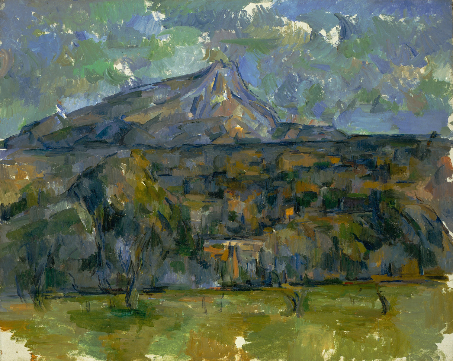 Paul Cezanne - Mont Sainte-Victoire, ca. 1902-1906 - Oil Painting Haven