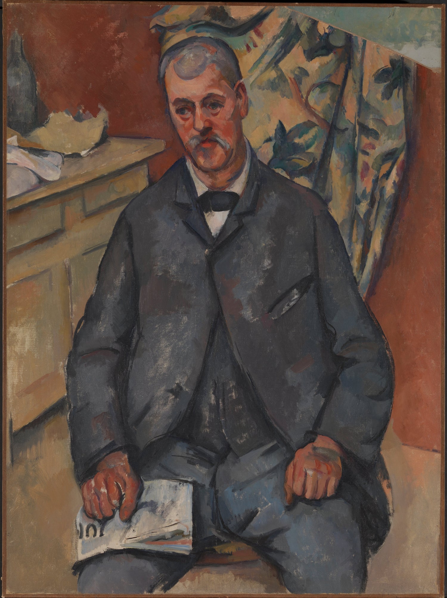 Paul_Cezanne_-_Seated_Man - Oil Painting Haven